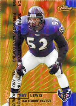 1999 Finest - Gold Refractors #106 Ray Lewis Front