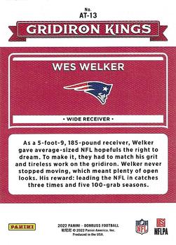 2022 Donruss - All-Time Gridiron Kings #AT-13 Wes Welker Back