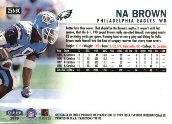1999 Fleer Tradition - Blitz Collection #256BC Na Brown Back