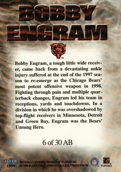 1999 Fleer NFL Players Awards Banquet Unsung Heroes #6 AB Bobby Engram Back