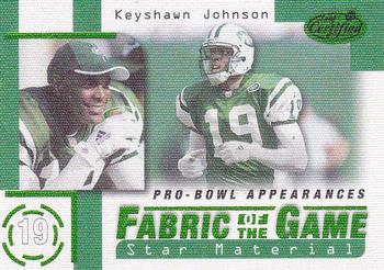 1999 Leaf Certified - Fabric of the Game #FG17 Keyshawn Johnson Front