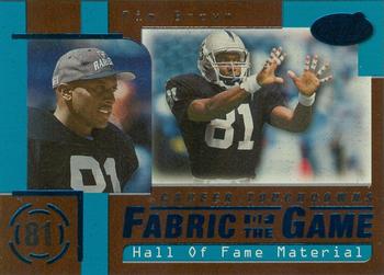 1999 Leaf Certified - Fabric of the Game #FG32 Tim Brown Front