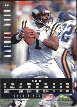 1995 Classic Images Limited #12 Warren Moon Back