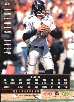 1995 Classic Images Limited #22 Jeff George Back