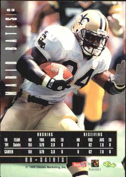 1995 Classic Images Limited #63 Mario Bates Back