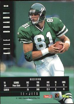 1995 Classic Images Limited #92 Kyle Brady Back