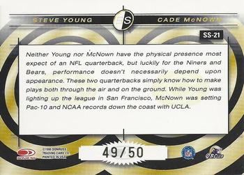 1999 Leaf Rookies & Stars - Signature Series #SS-21 Steve Young / Cade McNown Back