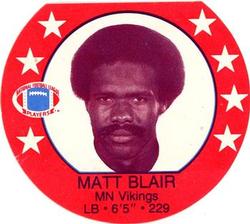 1979 Icee Discs #NNO Matt Blair Front