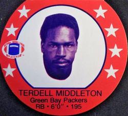 1979 Icee Discs #NNO Terdell Middleton Front