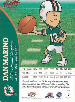 1999 Pacific Backyard Football #5 Dan Marino Back