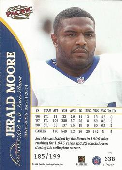 1999 Pacific - Gold #338 Jerald Moore Back