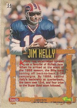 1995 Classic Images Limited - Icons #I-1 Jim Kelly Back
