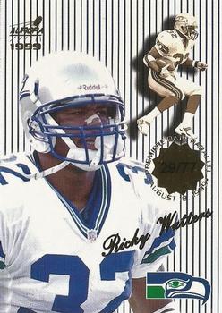 1999 Pacific Aurora - Pinstripes Premiere Date #136 Ricky Watters Front