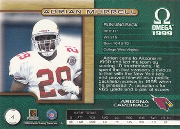 1999 Pacific Omega - Copper #4 Adrian Murrell Back