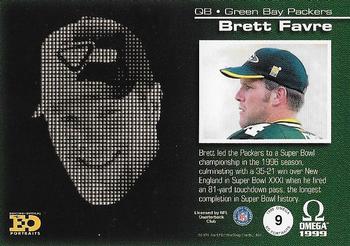 1999 Pacific Omega - EO Portraits #9 Brett Favre Back