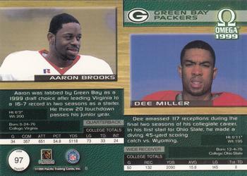 1999 Pacific Omega - Gold #97 Aaron Brooks / Dee Miller  Back