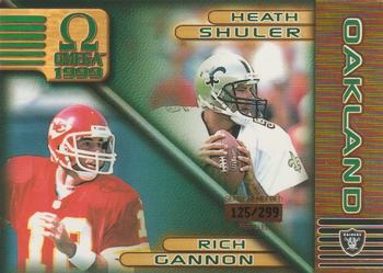 1999 Pacific Omega - Gold #177 Rich Gannon / Heath Shuler Front