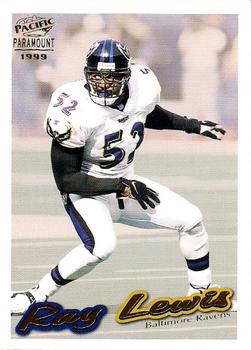 1999 Pacific Paramount - Gold #22 Ray Lewis Front
