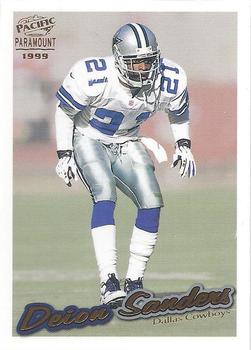 1999 Pacific Paramount - Gold #72 Deion Sanders Front