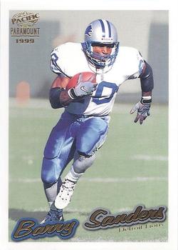 1999 Pacific Paramount - Gold #89 Barry Sanders Front