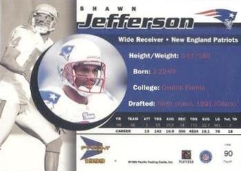 1999 Pacific Prism - Holographic Gold #90 Shawn Jefferson Back