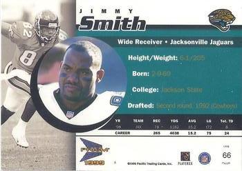 1999 Pacific Prism - Holographic Purple #66 Jimmy Smith Back