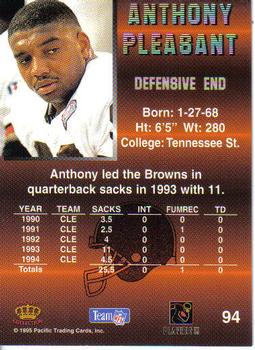 1995 Pacific #94 Anthony Pleasant Back