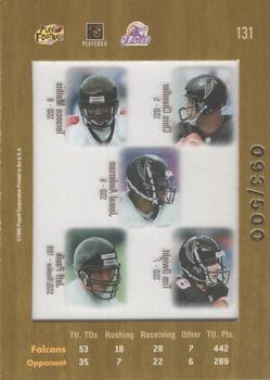 1999 Playoff Absolute SSD - Coaches Collection Silver #131 Chris Chandler / Terance Mathis / Jamal Anderson / Tim Dwight / Jeff Paulk Back