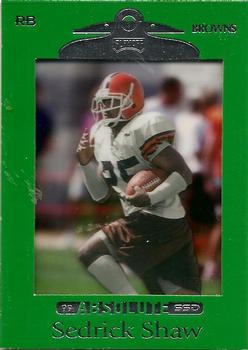 1999 Playoff Absolute SSD - Green #22 Sedrick Shaw Front