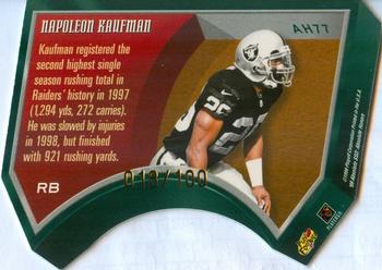 1999 Playoff Absolute SSD - Honors Silver #AH77 Napoleon Kaufman Back