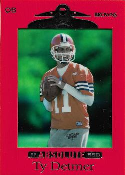 1999 Playoff Absolute SSD - Red #24 Ty Detmer Front