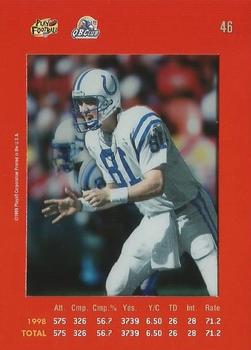 1999 Playoff Absolute SSD - Red #46 Peyton Manning Back