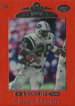 1999 Playoff Absolute SSD - Red #74 Curtis Martin Front