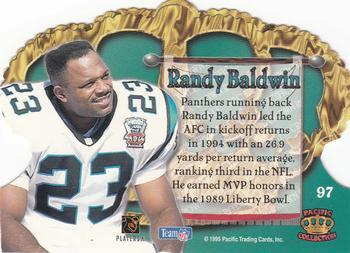 1995 Pacific Crown Royale #97 Randy Baldwin Back