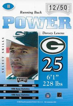 1999 Playoff Contenders SSD - Power Blue #10 Dorsey Levens Back