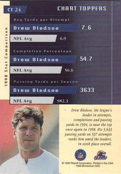 1999 Playoff Momentum SSD - Chart Toppers #CT 24 Drew Bledsoe Back