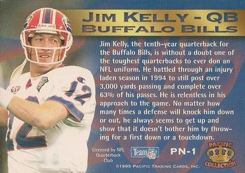 1995 Pacific Crown Royale - Pride of the NFL #PN-1 Jim Kelly Back