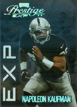 1999 Playoff Prestige EXP - Reflections Silver #EX107 Napoleon Kaufman Front