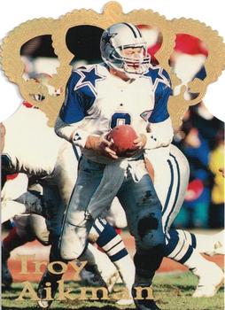 1995 Pacific - Gold Crown Die Cuts #DC-4 Troy Aikman Front
