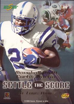 1999 Score - Settle the Score #14 Curtis Martin / Marshall Faulk Back