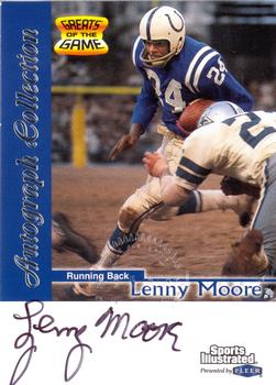 1999 Sports Illustrated - Autographs #NNO Lenny Moore Front