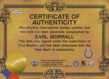1999 Sports Illustrated - Autographs #NNO Earl Morrall Back