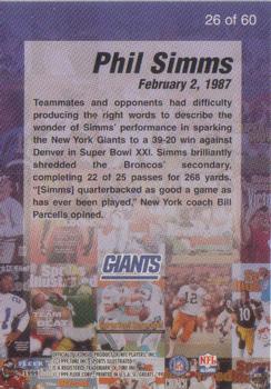 1999 Sports Illustrated - Covers #26 Phil Simms Back