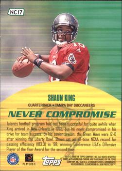 1999 Stadium Club Chrome - Never Compromise #NC17 Shaun King Back