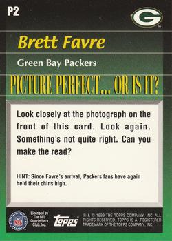 1999 Topps - Picture Perfect #P2 Brett Favre Back