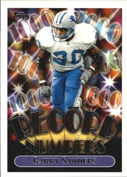 1999 Topps - Record Numbers Silver #RN4 Barry Sanders Front