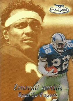1999 Topps Gold Label - Race to... Black #R6 Emmitt Smith Front