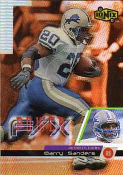 1999 UD Ionix - Power F/X #P8 Barry Sanders Front