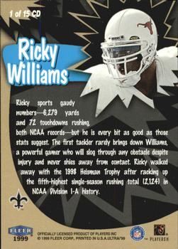 1999 Ultra - Caught in the Draft #1 CD Ricky Williams Back