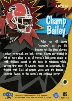 1999 Ultra - Caught in the Draft #4 CD Champ Bailey Back